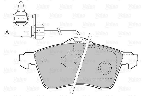 VALEO, Kit de plaquettes de frein, frein à disque