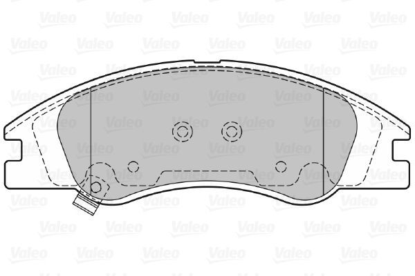 VALEO, Kit de plaquettes de frein, frein à disque