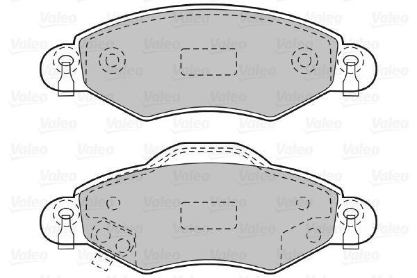VALEO, Kit de plaquettes de frein, frein à disque