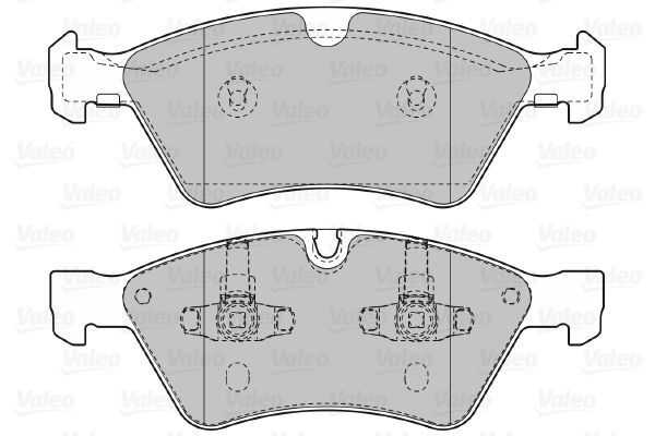 VALEO, Kit de plaquettes de frein, frein à disque