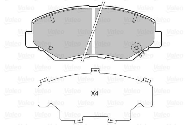 VALEO, Kit de plaquettes de frein, frein à disque