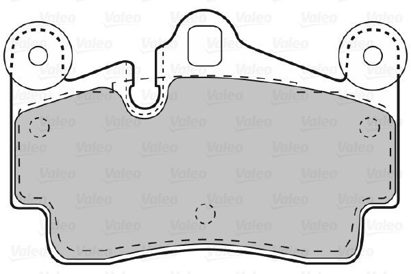 VALEO, Kit de plaquettes de frein, frein à disque
