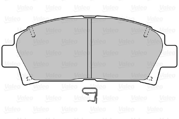 VALEO, Kit de plaquettes de frein, frein à disque
