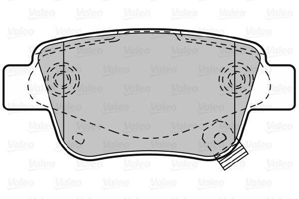 VALEO, Kit de plaquettes de frein, frein à disque