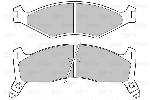 VALEO, Kit de plaquettes de frein, frein à disque