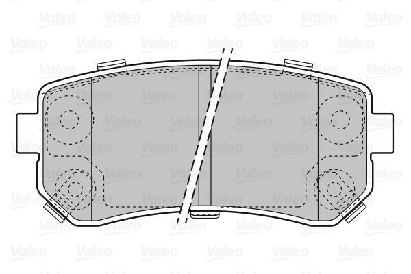 VALEO, Kit de plaquettes de frein, frein à disque