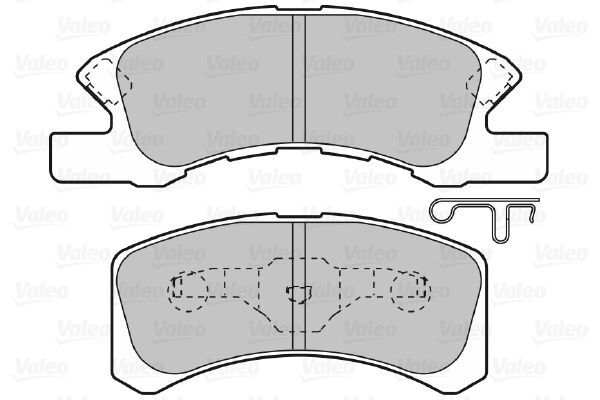 VALEO, Kit de plaquettes de frein, frein à disque