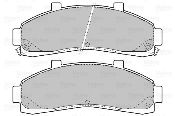VALEO, Kit de plaquettes de frein, frein à disque