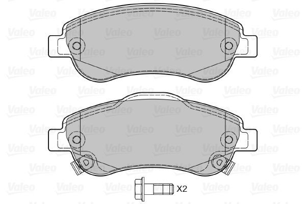 VALEO, Kit de plaquettes de frein, frein à disque