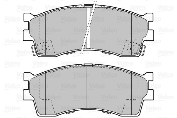 VALEO, Kit de plaquettes de frein, frein à disque
