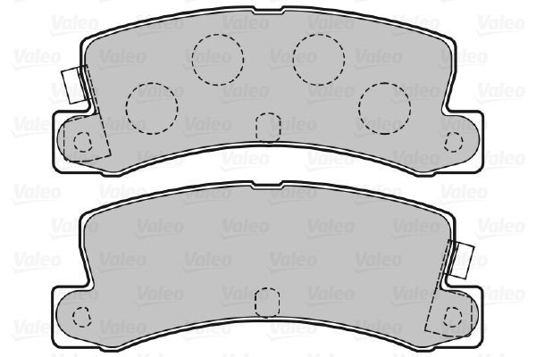 VALEO, Kit de plaquettes de frein, frein à disque