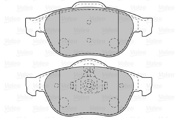 VALEO, Kit de plaquettes de frein, frein à disque