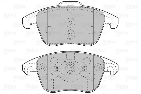 VALEO, Kit de plaquettes de frein, frein à disque