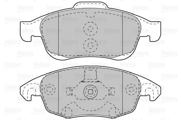 VALEO, Kit de plaquettes de frein, frein à disque