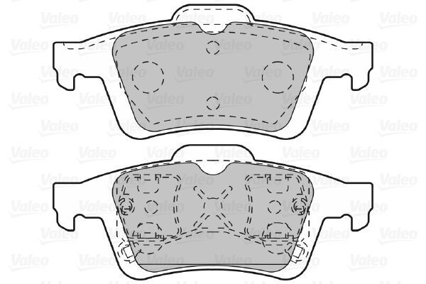 VALEO, Kit de plaquettes de frein, frein à disque