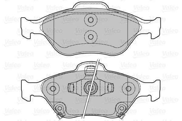 VALEO, Kit de plaquettes de frein, frein à disque