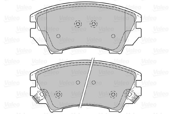 VALEO, Kit de plaquettes de frein, frein à disque