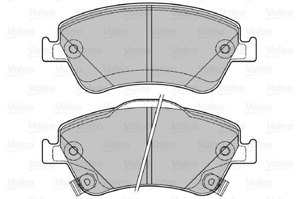 VALEO, Kit de plaquettes de frein, frein à disque