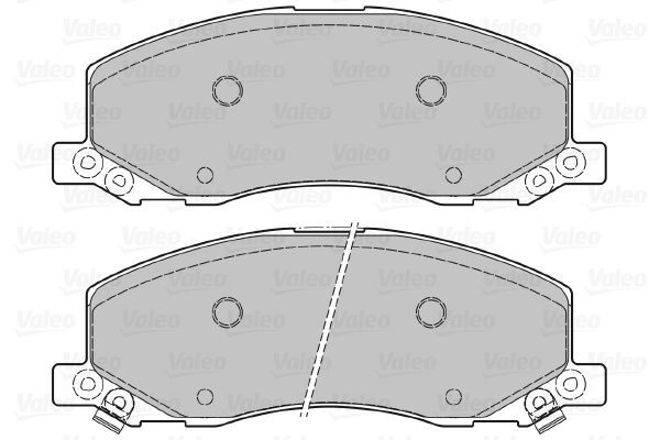 VALEO, Kit de plaquettes de frein, frein à disque
