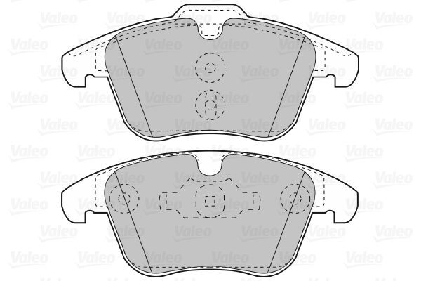 VALEO, Kit de plaquettes de frein, frein à disque