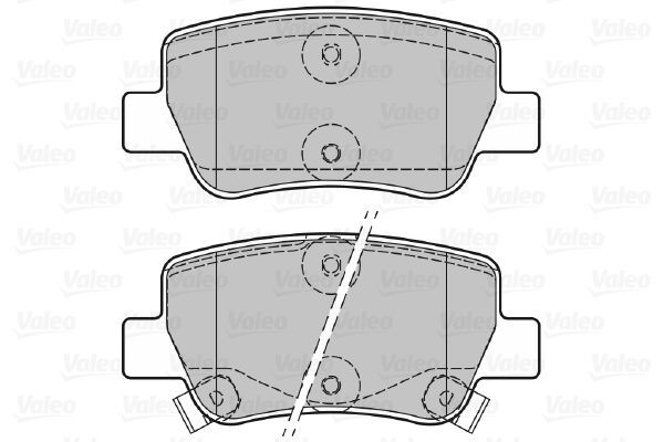 VALEO, Kit de plaquettes de frein, frein à disque