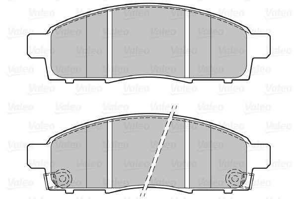 VALEO, Kit de plaquettes de frein, frein à disque