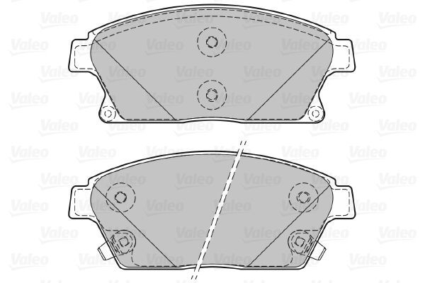 VALEO, Kit de plaquettes de frein, frein à disque