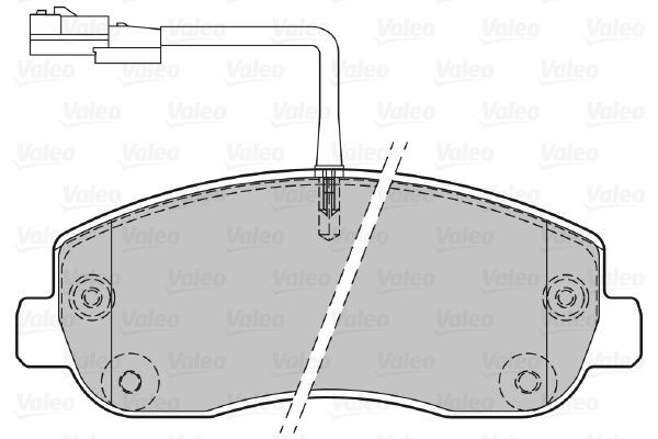 VALEO, Kit de plaquettes de frein, frein à disque