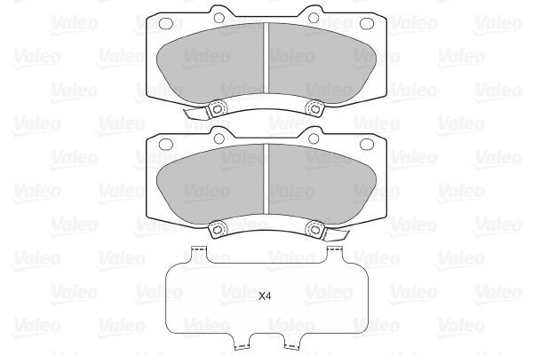 VALEO, Kit de plaquettes de frein, frein à disque