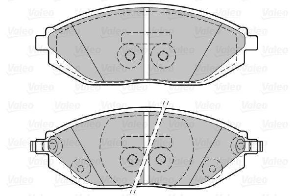 VALEO, Kit de plaquettes de frein, frein à disque