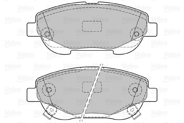 VALEO, Kit de plaquettes de frein, frein à disque