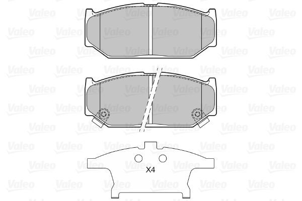 VALEO, Kit de plaquettes de frein, frein à disque