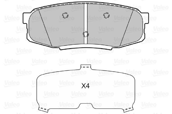 VALEO, Kit de plaquettes de frein, frein à disque