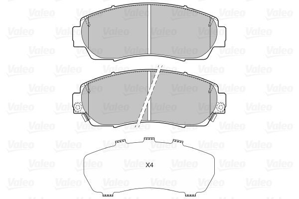 VALEO, Kit de plaquettes de frein, frein à disque