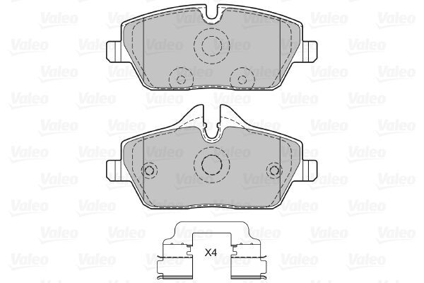 VALEO, Kit de plaquettes de frein, frein à disque