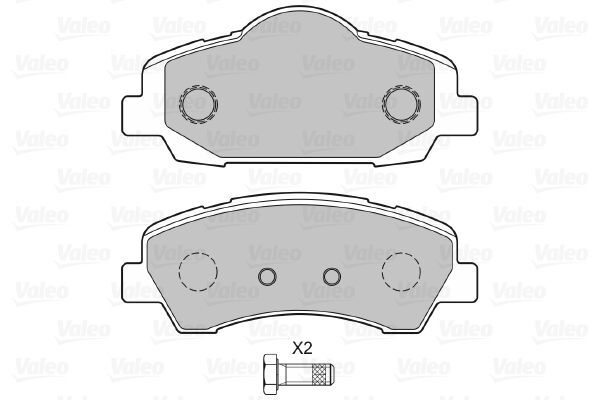 VALEO, Kit de plaquettes de frein, frein à disque