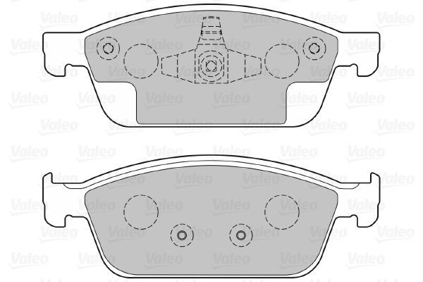 VALEO, Kit de plaquettes de frein, frein à disque