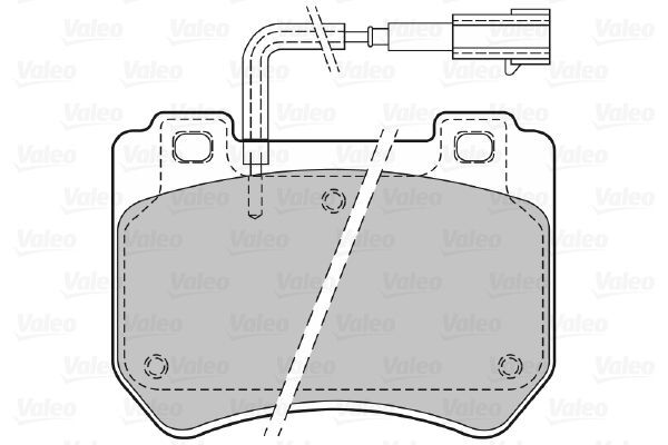 VALEO, Kit de plaquettes de frein, frein à disque