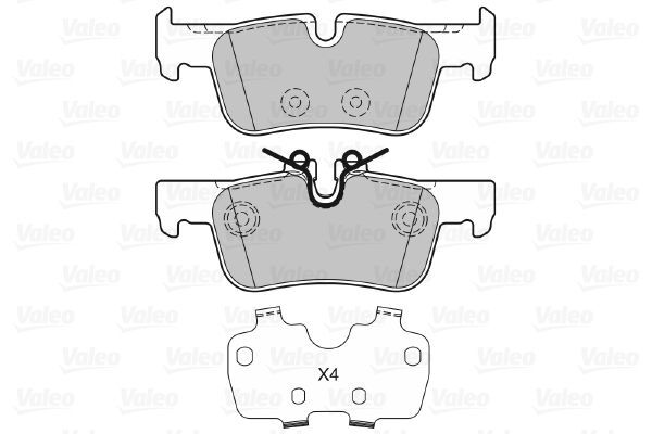 VALEO, Kit de plaquettes de frein, frein à disque