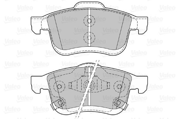 VALEO, Kit de plaquettes de frein, frein à disque