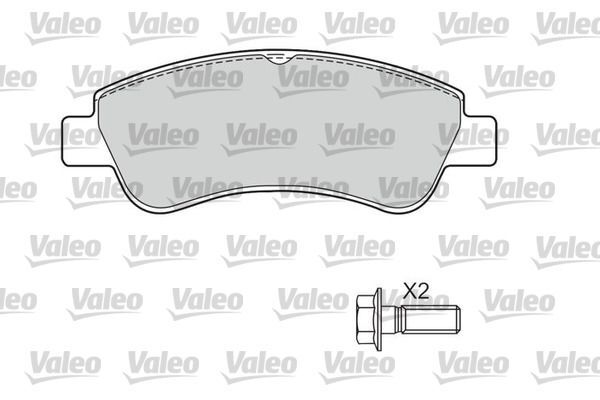 VALEO, Kit de plaquettes de frein, frein à disque