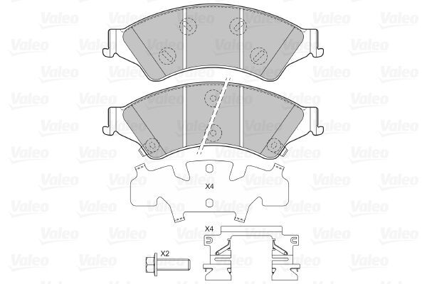 VALEO, Kit de plaquettes de frein, frein à disque