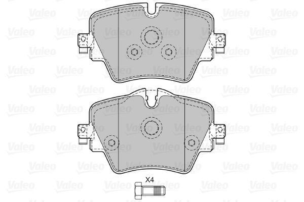 VALEO, Kit de plaquettes de frein, frein à disque