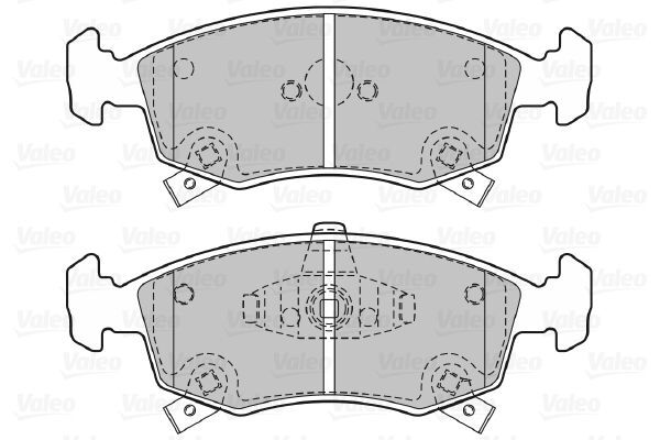 VALEO, Kit de plaquettes de frein, frein à disque