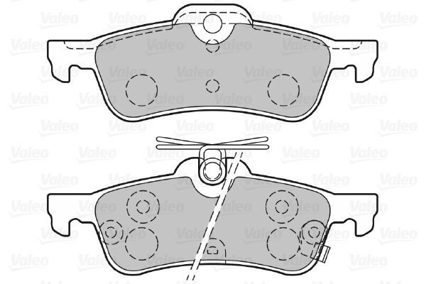 VALEO, Kit de plaquettes de frein, frein à disque