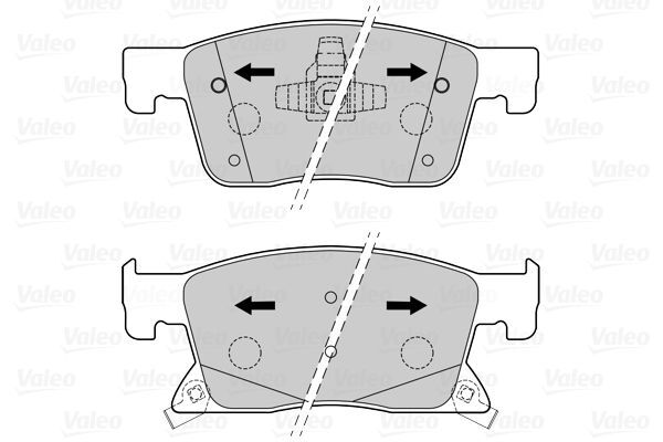 VALEO, Kit de plaquettes de frein, frein à disque