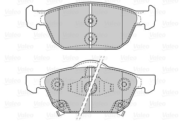 VALEO, Kit de plaquettes de frein, frein à disque