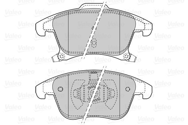 VALEO, Kit de plaquettes de frein, frein à disque
