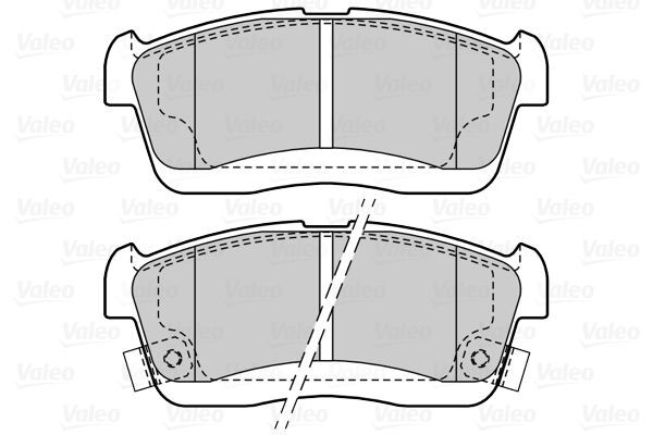 VALEO, Kit de plaquettes de frein, frein à disque