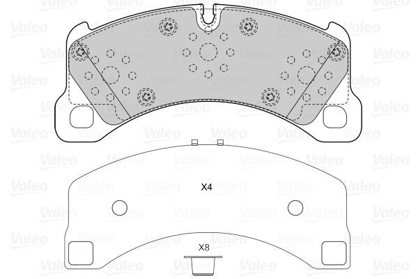 VALEO, Kit de plaquettes de frein, frein à disque